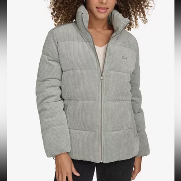 Levi's Jackets & Blazers - Levi’s Corduroy Puffer Jacket Green